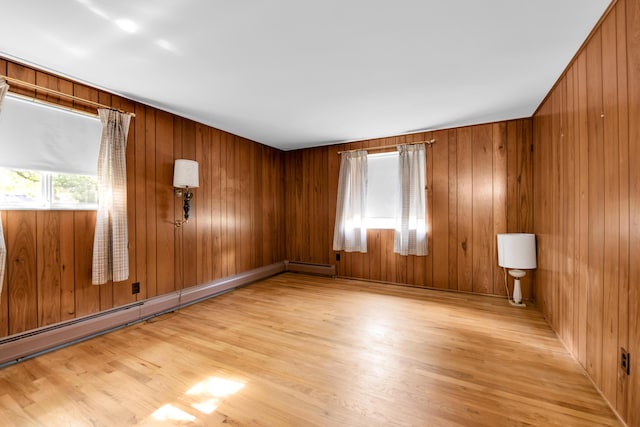 29947 Fernhill Dr, Farmington, MI 48331 - empty room with baseboard heating and light wood-style flooring