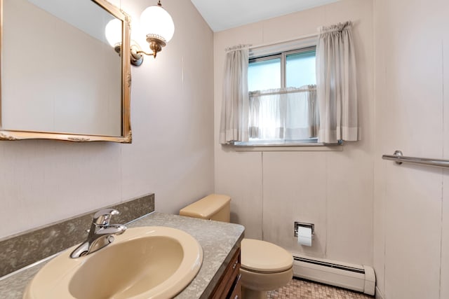 29947 Fernhill Dr, Farmington, MI 48331 - half bathroom with a baseboard radiator and vanity