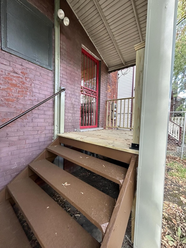 5208 Commonwealth St, Detroit, MI 48208 - view of wooden terrace
