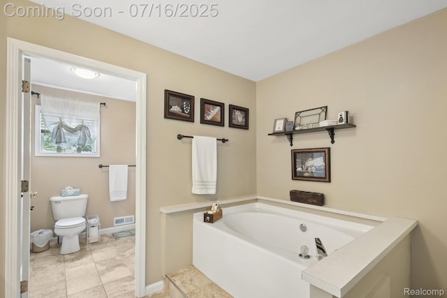 378 Fruitdale Ln, Pinckney, MI 48169 - bathroom with a bath and tile patterned floors