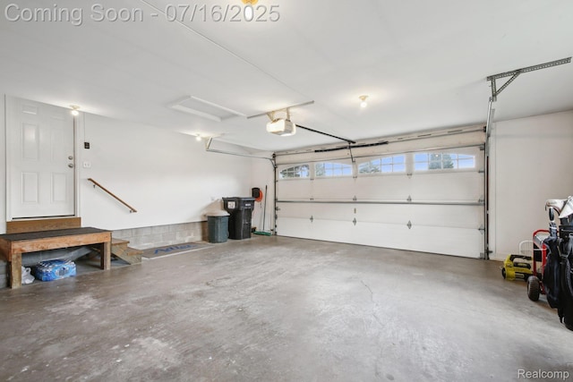 378 Fruitdale Ln, Pinckney, MI 48169 - garage featuring a garage door opener