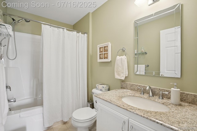 378 Fruitdale Ln, Pinckney, MI 48169 - full bath with vanity, shower / tub combo, and tile patterned floors