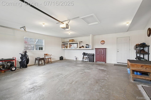 378 Fruitdale Ln, Pinckney, MI 48169 - garage featuring a garage door opener