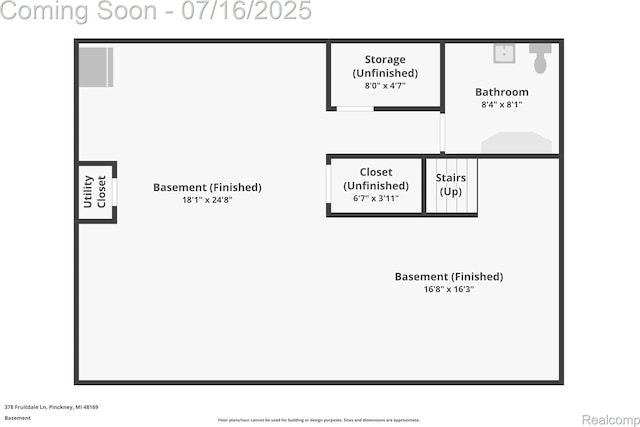 378 Fruitdale Ln, Pinckney, MI 48169 - view of room layout