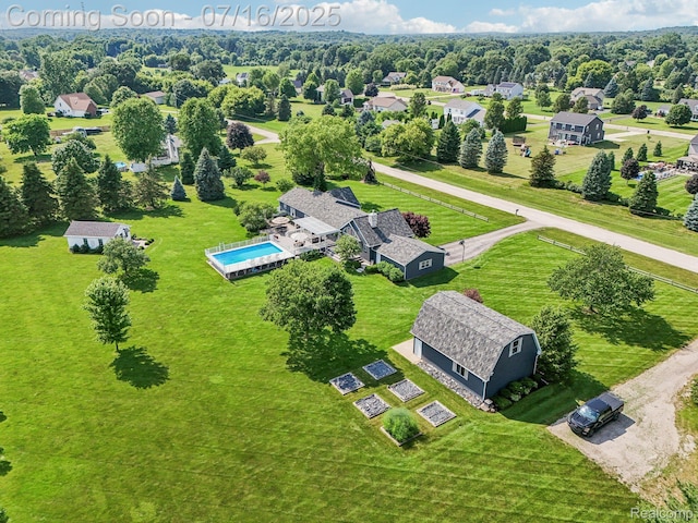 378 Fruitdale Ln, Pinckney, MI 48169 - drone / aerial view of a pool area