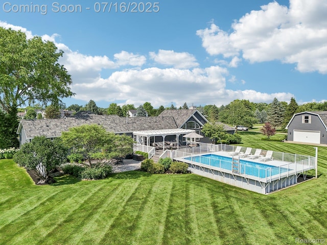 378 Fruitdale Ln, Pinckney, MI 48169 - view of swimming pool featuring a patio area