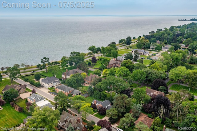 17 Colonial Rd, Grosse Pointe Shores, MI 48236 - aerial perspective of suburban area with a large body of water
