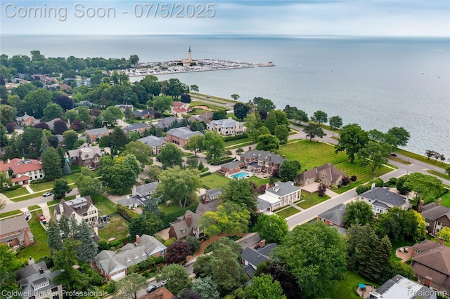 17 Colonial Rd, Grosse Pointe Shores, MI 48236 - aerial perspective of suburban area with a nearby body of water