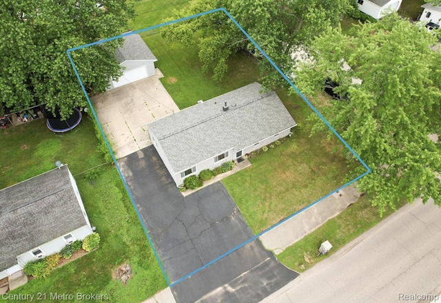 2512 Flintridge St, Lake Orion, MI 48359 - view of subject property with property parcel outlined