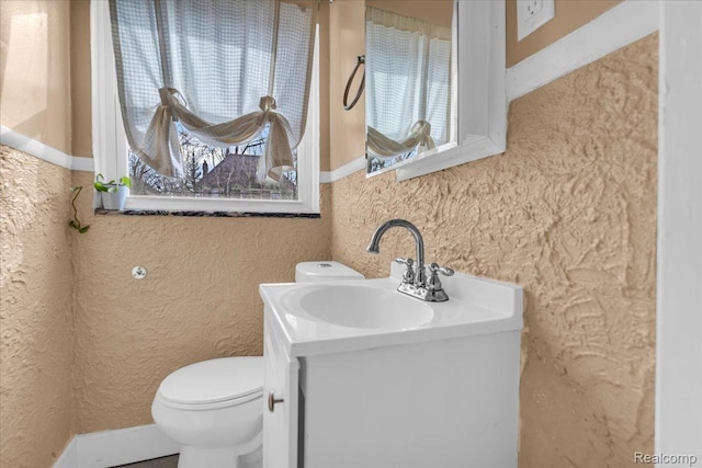 18040 Indiana St, Detroit, MI 48221 - bathroom featuring vanity and a textured wall