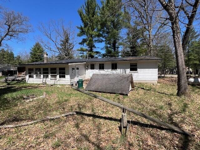13553 S Star Lake Dr, Baldwin, MI 49304 - back of property