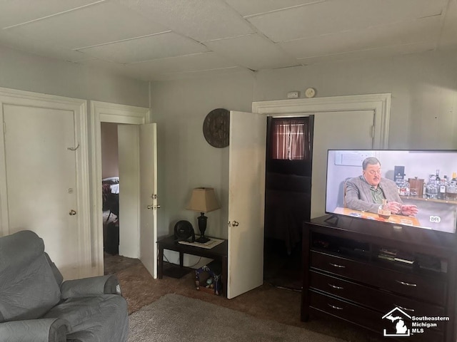 402 W Sixth St, Monroe, MI 48161 - living area featuring carpet
