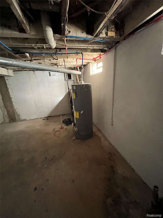 7800 Rutland St, Detroit, MI 48228 - below grade area featuring water heater