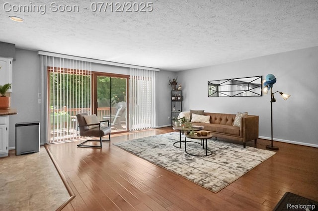 6559 Ridgeview Dr, Clarkston, MI 48346 - living area featuring light wood finished floors and a textured ceiling