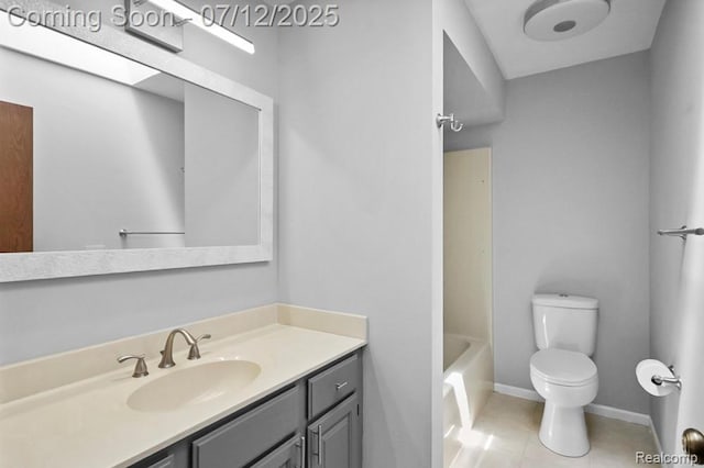 6559 Ridgeview Dr, Clarkston, MI 48346 - bathroom with vanity and tile patterned floors