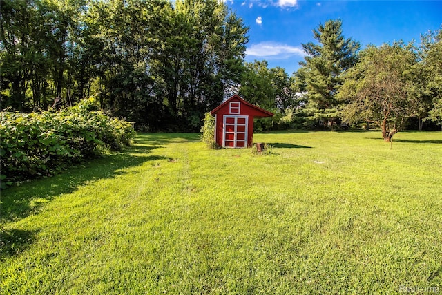 2380 Wilder Rd, Metamora, MI 48455 - view of grassy yard with a storage unit