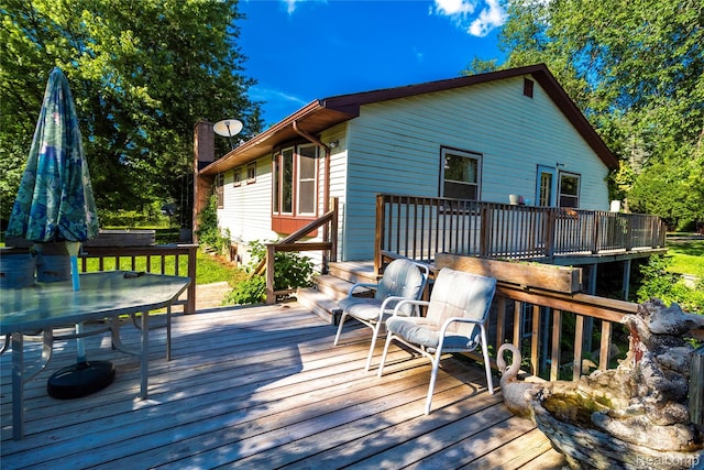 2380 Wilder Rd, Metamora, MI 48455 - view of wooden deck