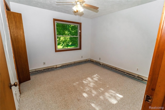 2380 Wilder Rd, Metamora, MI 48455 - unfurnished room featuring carpet flooring, ceiling fan, and a textured ceiling