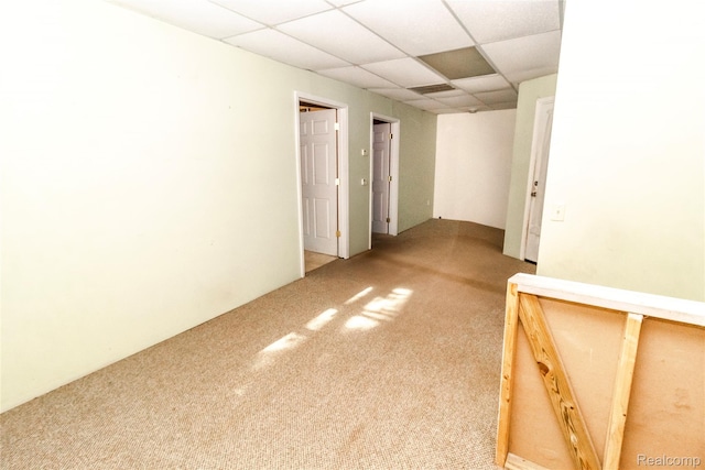 2380 Wilder Rd, Metamora, MI 48455 - empty room featuring light colored carpet and a drop ceiling