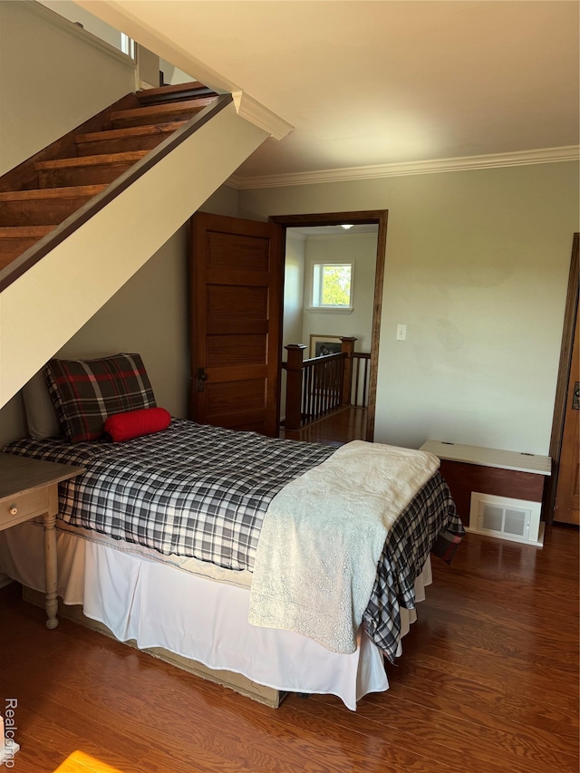 3981 Orchard Rd, Peck, MI 48466 - bedroom featuring wood finished floors and ornamental molding