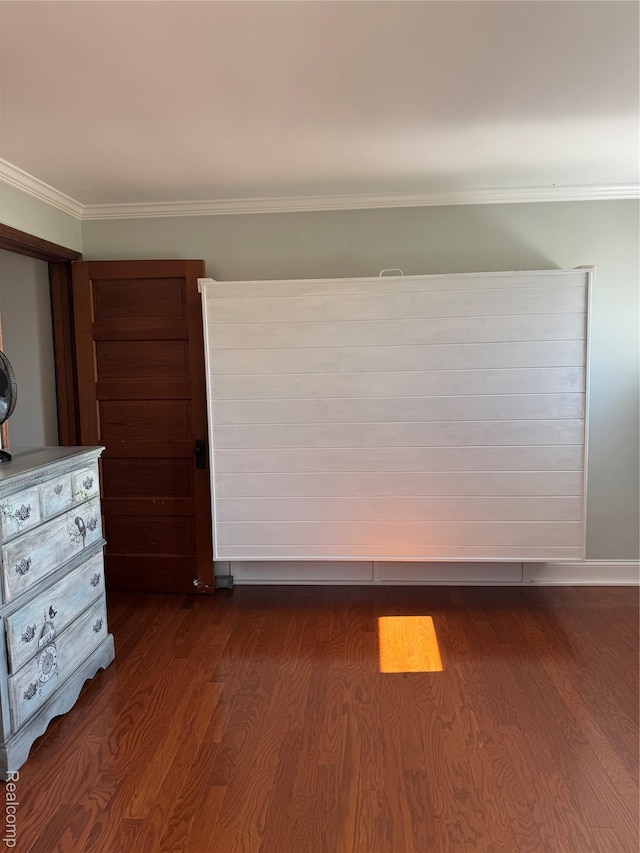 3981 Orchard Rd, Peck, MI 48466 - empty room with dark wood-style floors and crown molding