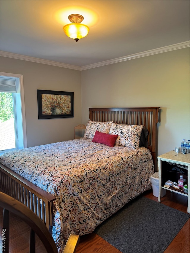 3981 Orchard Rd, Peck, MI 48466 - bedroom with wood finished floors and crown molding