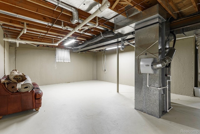 21433 Archwood Cir, Farmington Hills, MI 48336 - unfinished basement featuring heating unit