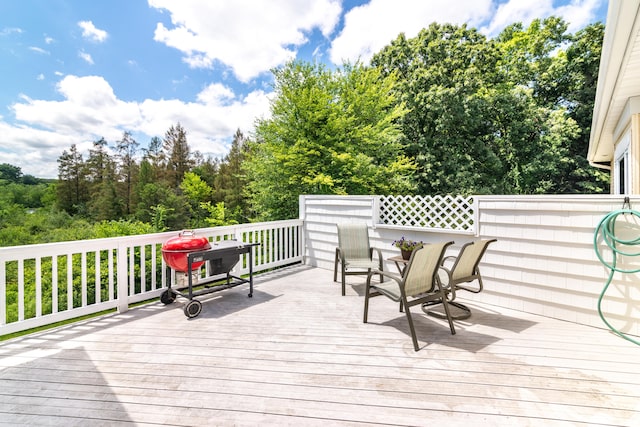 8150 Mester Rd, Chelsea, MI 48118 - view of wooden deck