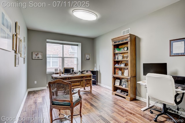 4361 Bennett Park Cir, Troy, MI 48085 - office area with light wood-type flooring and baseboards