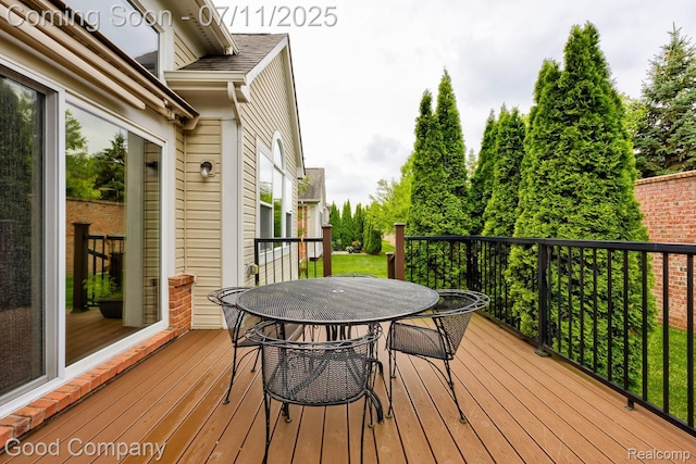 4361 Bennett Park Cir, Troy, MI 48085 - deck featuring outdoor dining space