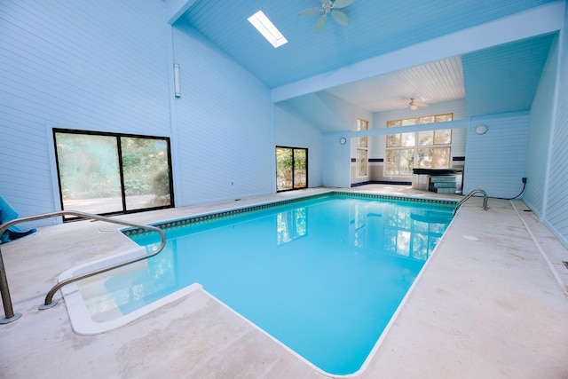 18400 N Fruitport Rd, Spring Lake, MI 49456 - indoor pool with a ceiling fan