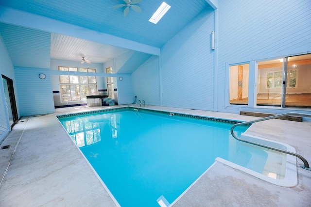 18400 N Fruitport Rd, Spring Lake, MI 49456 - indoor pool with ceiling fan