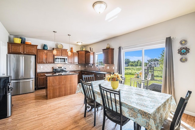 16621 Charles Town Ct, Linden, MI 48451 - dining area featuring light wood finished floors