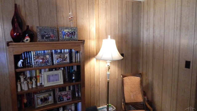 2319 Tittabawassee Ave, Alger, MI 48610 - living area featuring wooden walls