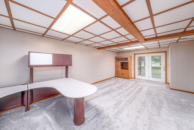 23974 Hooker Dr, Sand Lake, MI 49343 - unfurnished room with baseboards and carpet flooring