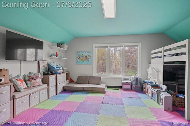 1942 Percy, Highland, MI 48357 - recreation room featuring lofted ceiling