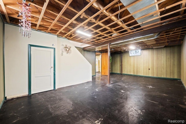 8220 Hartwell St, Detroit, MI 48228 - below grade area with baseboards