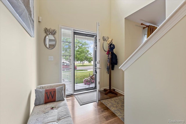 14236 Marshall Dr, Redford, MI 48239 - foyer entrance with wood finished floors and baseboards