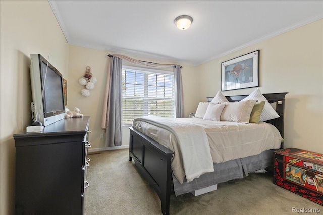 14236 Marshall Dr, Redford, MI 48239 - bedroom with crown molding and light carpet