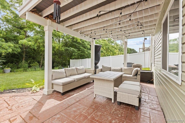 14236 Marshall Dr, Redford, MI 48239 - view of patio featuring an outdoor hangout area