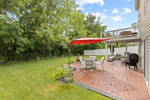 14236 Marshall Dr, Redford, MI 48239 - view of yard with outdoor lounge area and a patio area