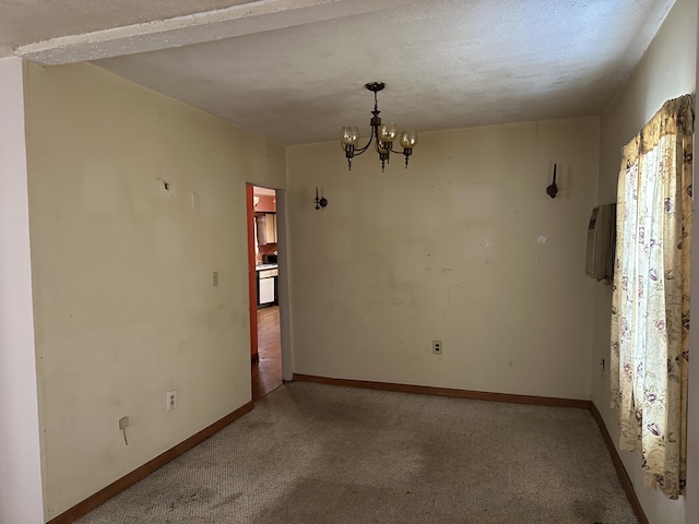 8942 28th Ave, Bitely, MI 49309 - unfurnished room with carpet floors and a chandelier