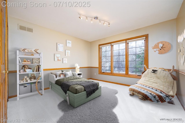 1180 Knob Creek Dr, Rochester, MI 48306 - bedroom with carpet flooring and track lighting