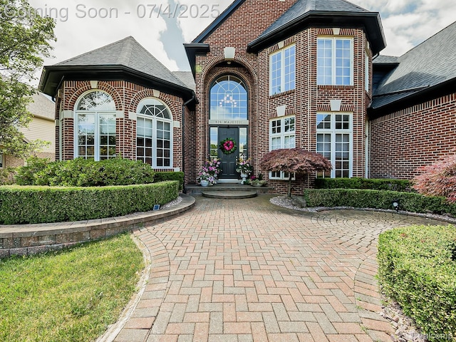 926 Majestic, Rochester Hills, MI 48306 - doorway to property featuring brick siding