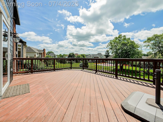 926 Majestic, Rochester Hills, MI 48306 - wooden deck featuring a residential view