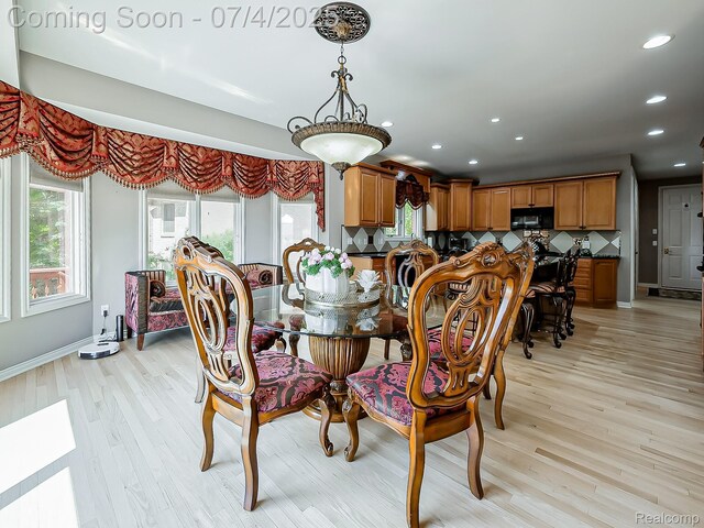 926 Majestic, Rochester Hills, MI 48306 - dining room featuring recessed lighting and light wood finished floors