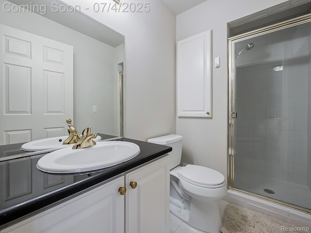 926 Majestic, Rochester Hills, MI 48306 - full bathroom with a shower stall, vanity, and tile patterned flooring