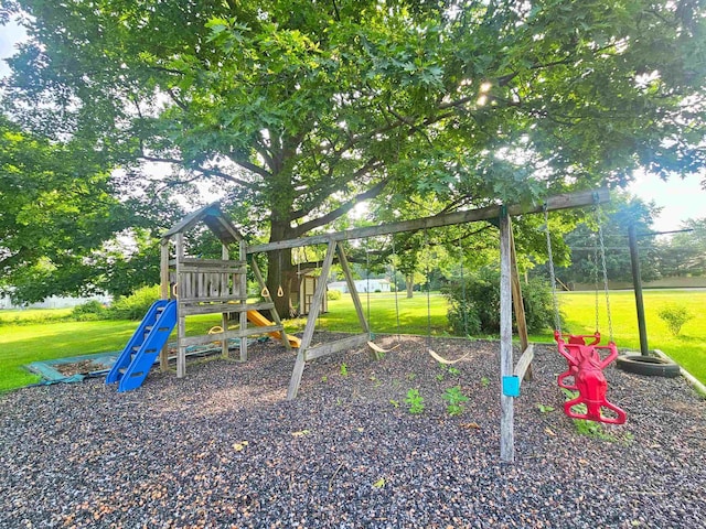 3374 Elmwood St, Clio, MI 48420 - community playground featuring a yard