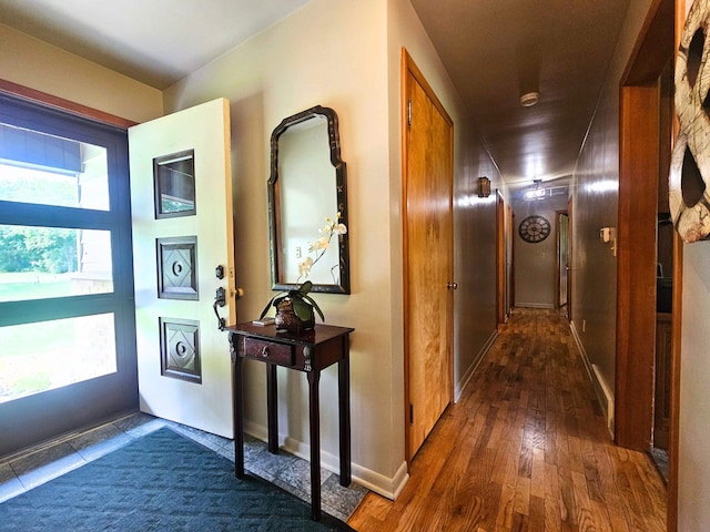 3374 Elmwood St, Clio, MI 48420 - foyer with wood finished floors and baseboards