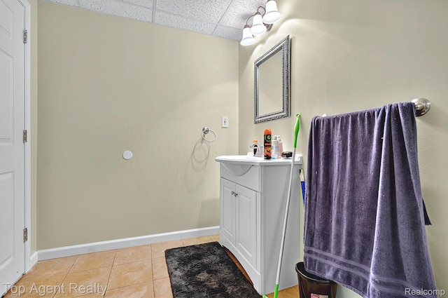 34658 Pine Vly, Richmond, MI 48062 - bathroom featuring tile patterned flooring and vanity